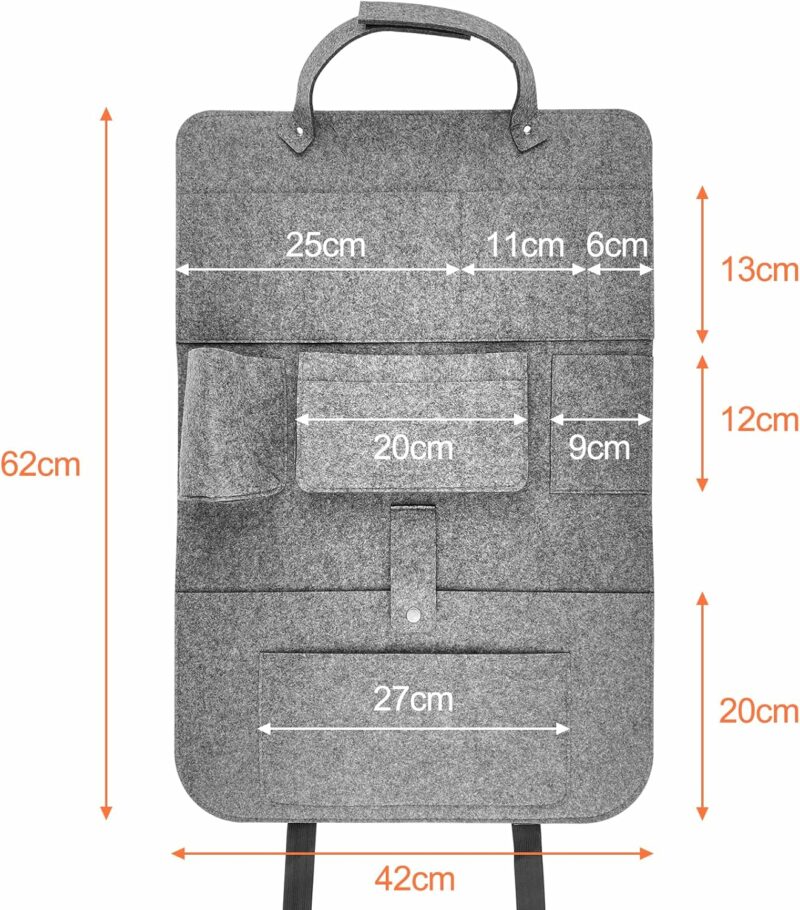 2 Sacs de rangement pour siège de voiture – Image 2