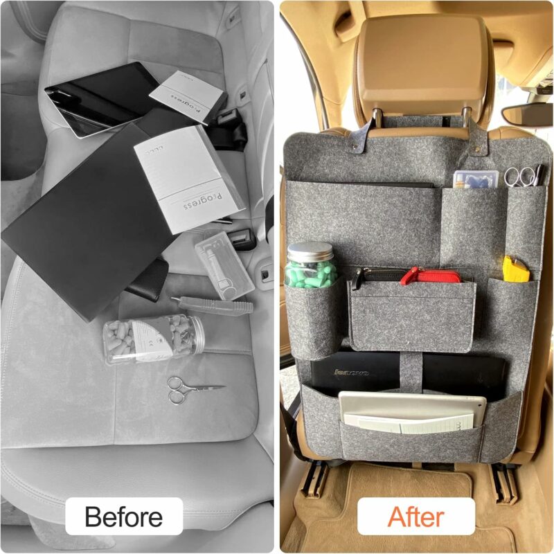 2 Sacs de rangement pour siège de voiture – Image 4