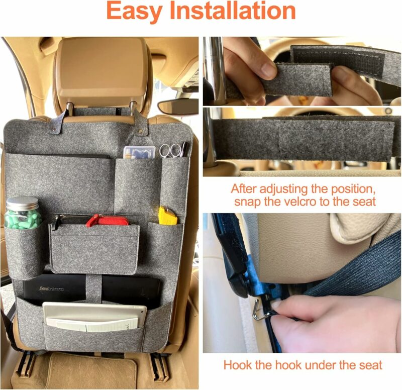 2 Sacs de rangement pour siège de voiture – Image 5