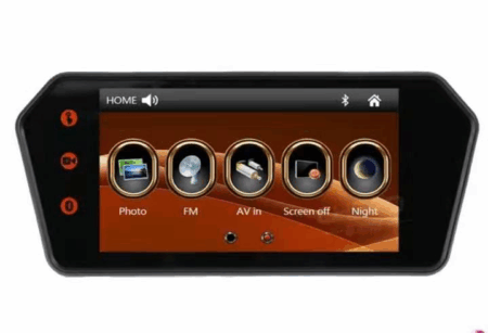 7 Inch Rearview Mirror Car Monitor USB MP5 Touch Screen